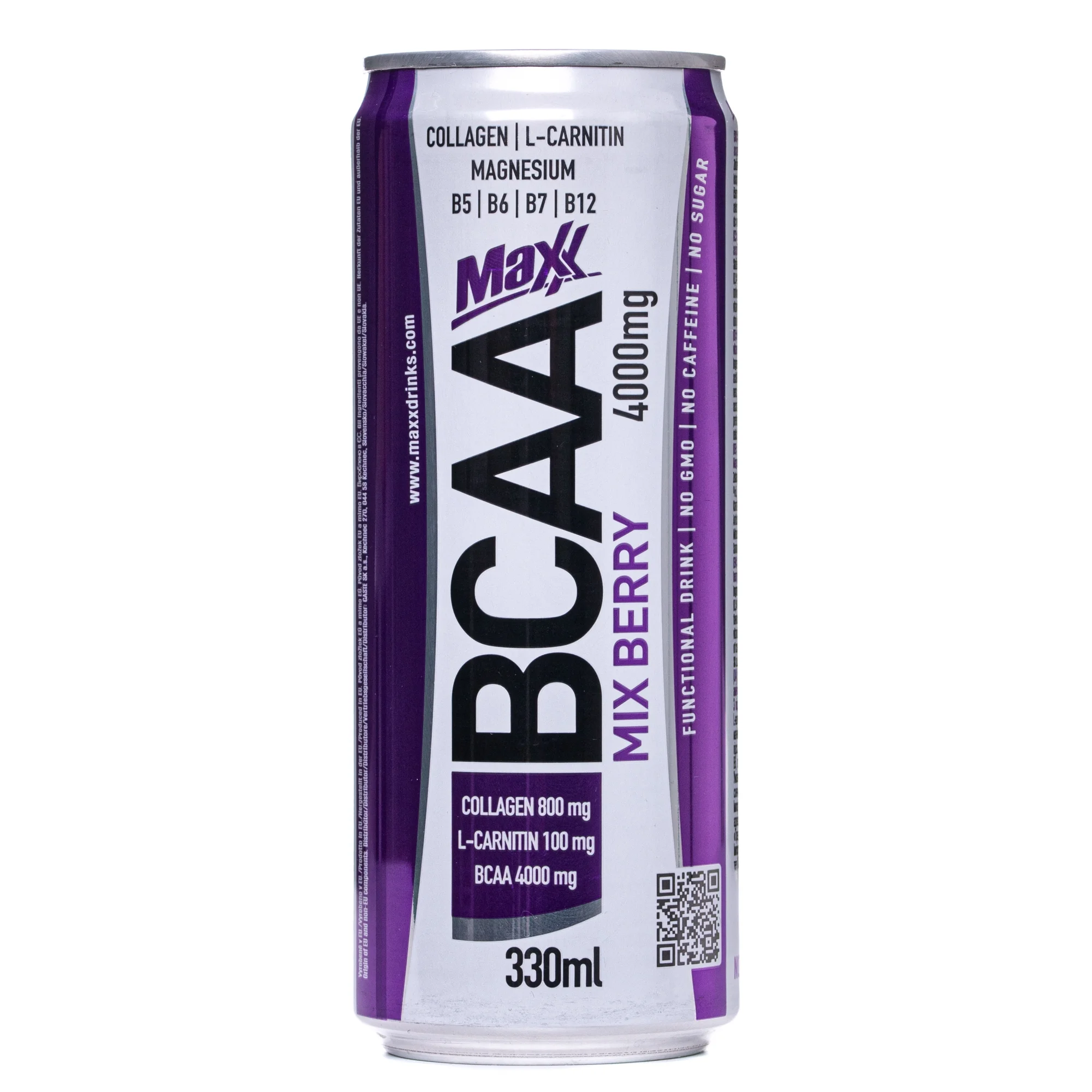 Напій вітамінний Maxx BCAA з ягідним смаком, 330 мл