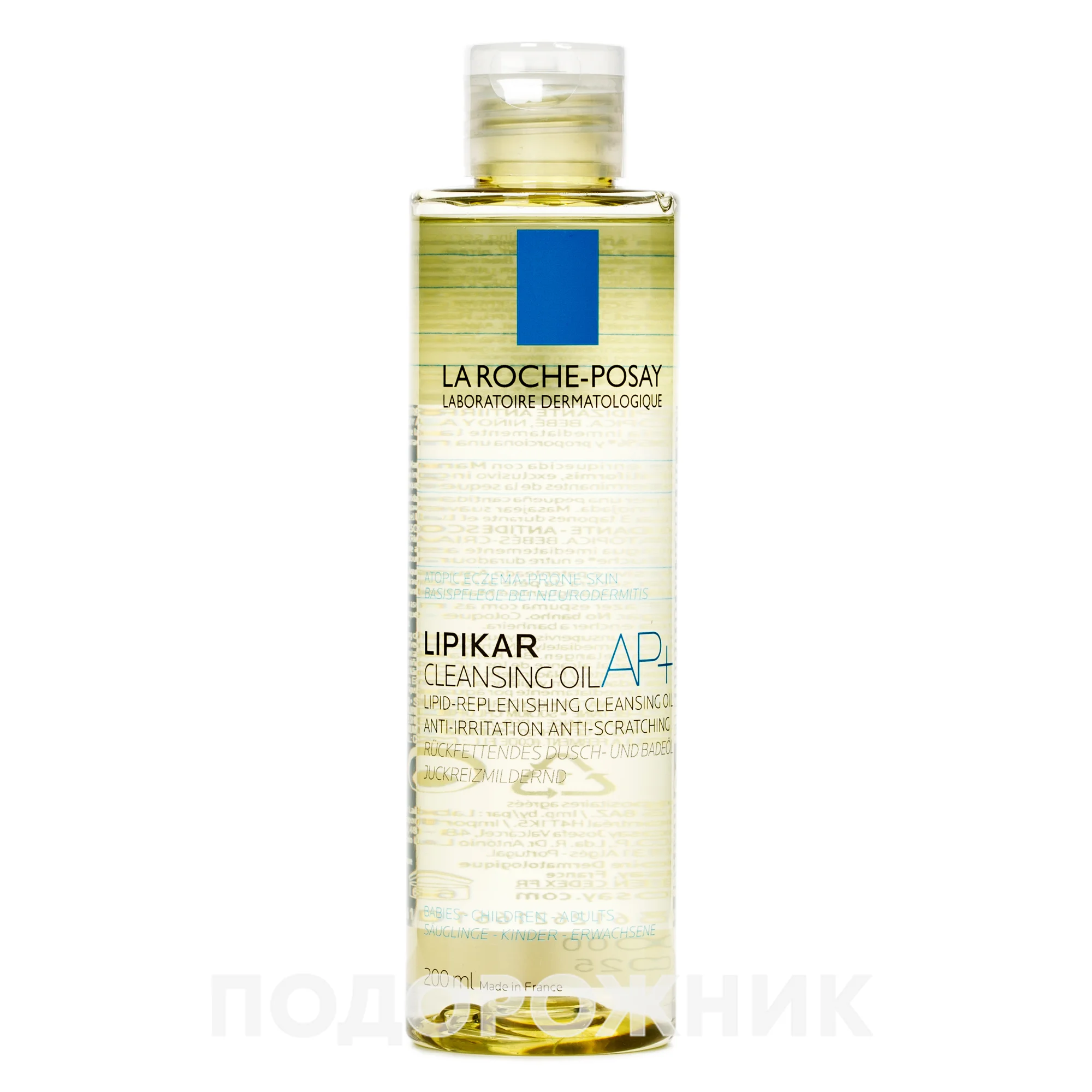 Олія для ванни та душу La Roche-Posay (Ля Рош-Посе) Lipikar AP+ очищуюча для дітей та дорослих, 200 мл