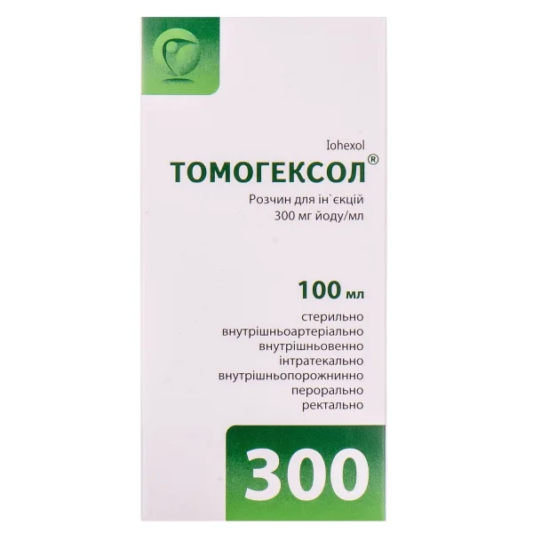 Томогексол розчин 300 мг йоду/мл, 100 мл
