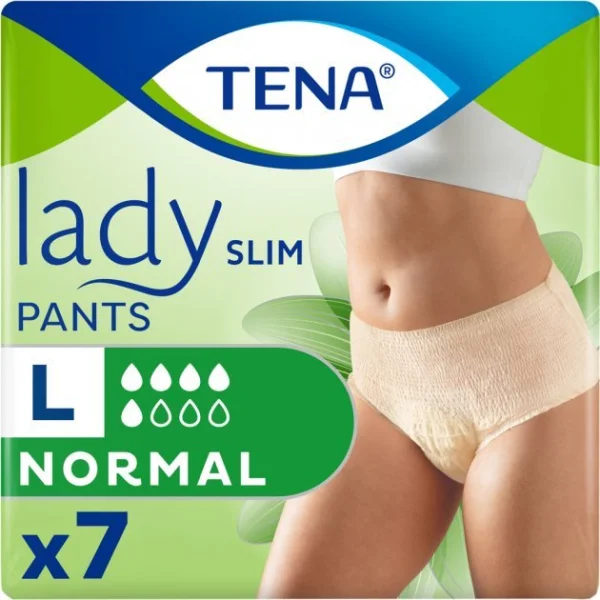 Урологические трусы для женщин Тена (TENA) Леди Слим Пентс Нормал (Lady Slim Pants Normal), размер L, 7 шт.