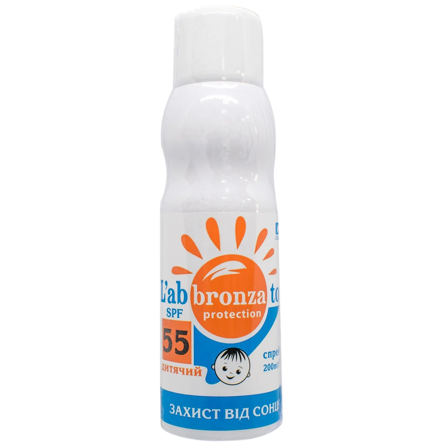 Сонцезахисний спрей-емульсія Лабронзато (L’abbronzato) для дітей, SPF55+, 200 мл