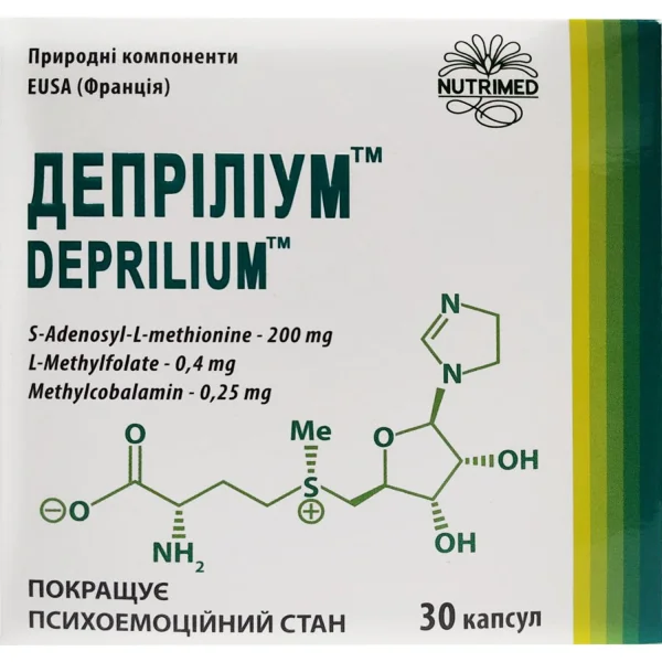 Деприліум капсули по 340 мг, 30 шт.