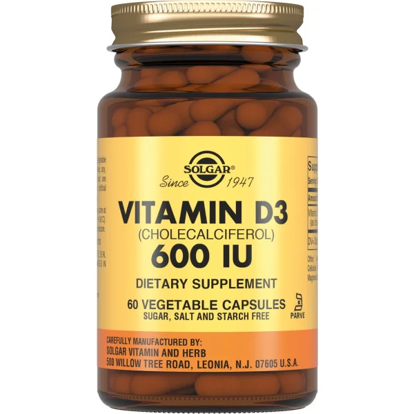 Солгар Витамин D3 капсулы по 600 МЕ, 60 шт.