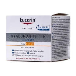 Денний крем проти зморшок Eucerin (Юцерин) Hyaluron-Filler для всіх типів шкіри з SPF 30, 50 мл