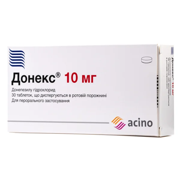 Донекс таблетки диспергируемые по 10 мг, 30 шт.