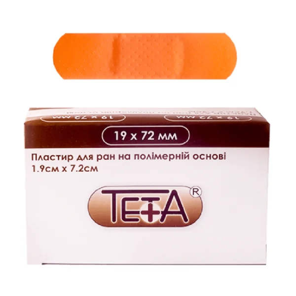 Пластир бактерицидний Тета (Teta) на полімерній основі 1,9 х 7,2 см, 1 шт.