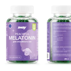 Sway (Свей) Мелатонін (Peaceful Melatonin) пастилки желатинові, 60 шт. - Баум Фарм