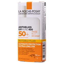 Сонцезахисний флюїд La Roche-Posay Антеліос (Ля Рош-Посе) для чутливої шкіри обличчя SPF 50+, 50 мл