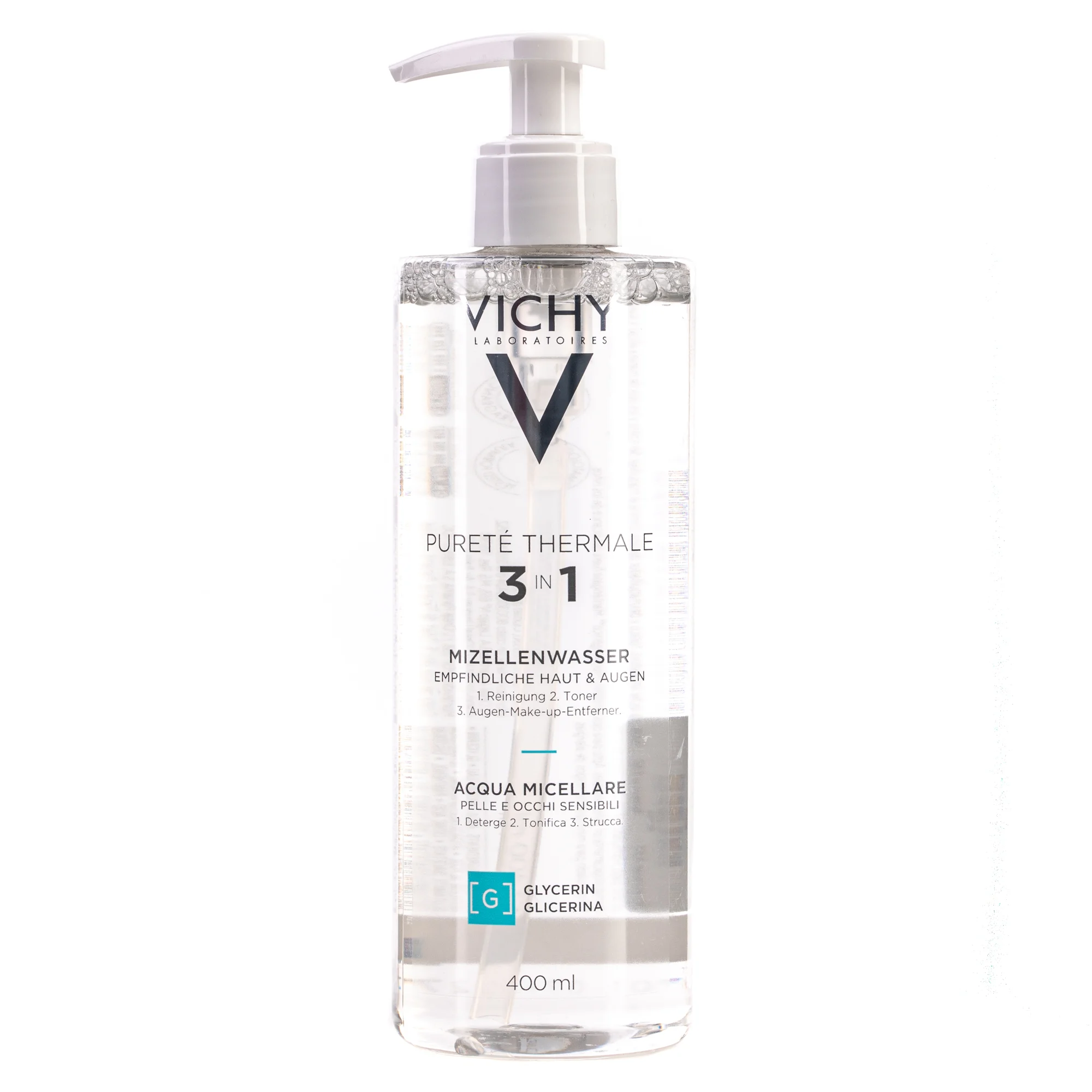 Вода міцелярна для обличчя Vichy (Віши) Purete Thermale очищуюча для чутливої шкіри, 400 мл