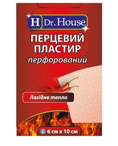 Пластырь медицинский Др.Хаус (Dr. House) 6х10 см, 1 шт.