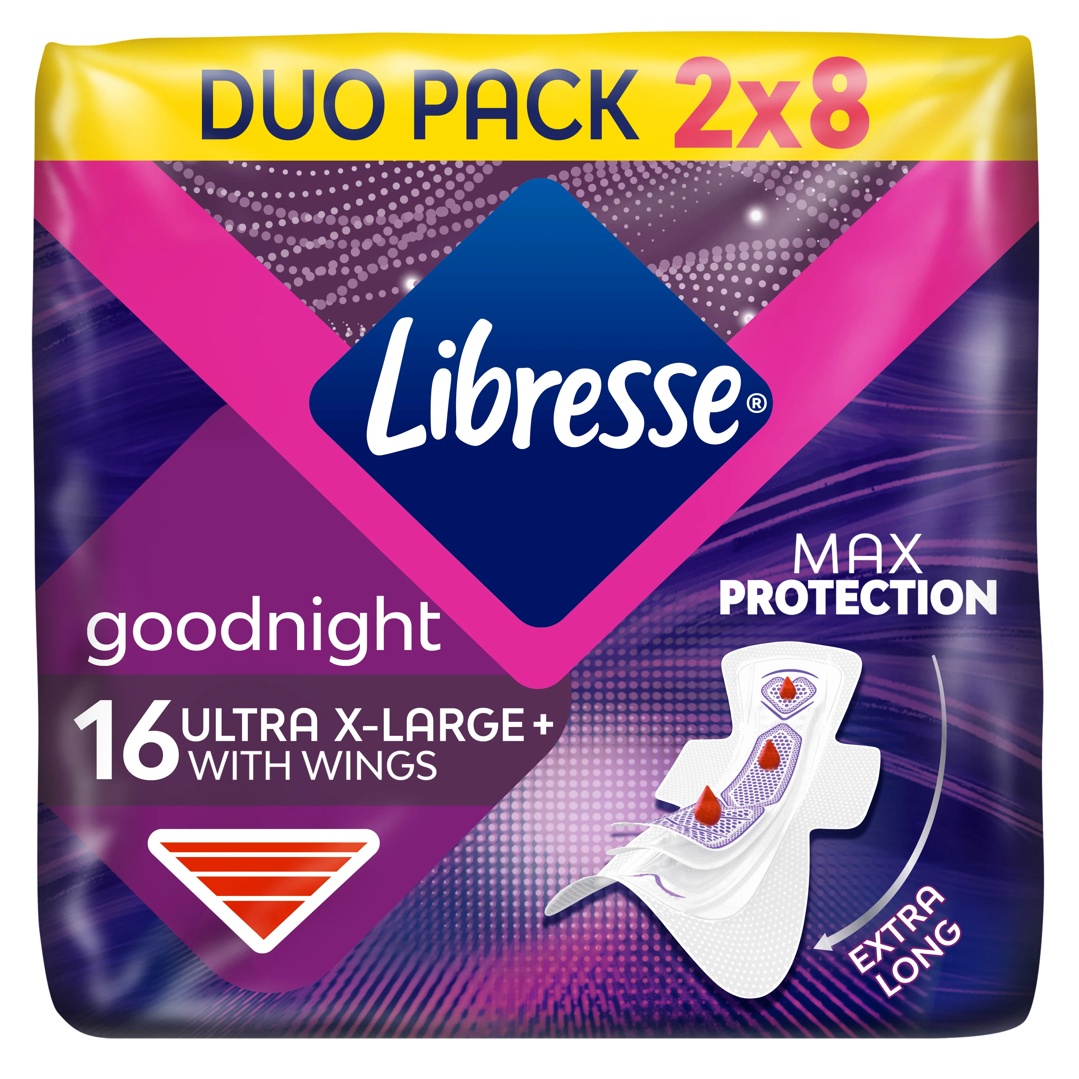Прокладки Libresse (Лібресс) Ultra Goodnight Large, 16 шт.