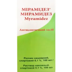 Мірамідез розчин спиртовий 0,1%, 100 мл