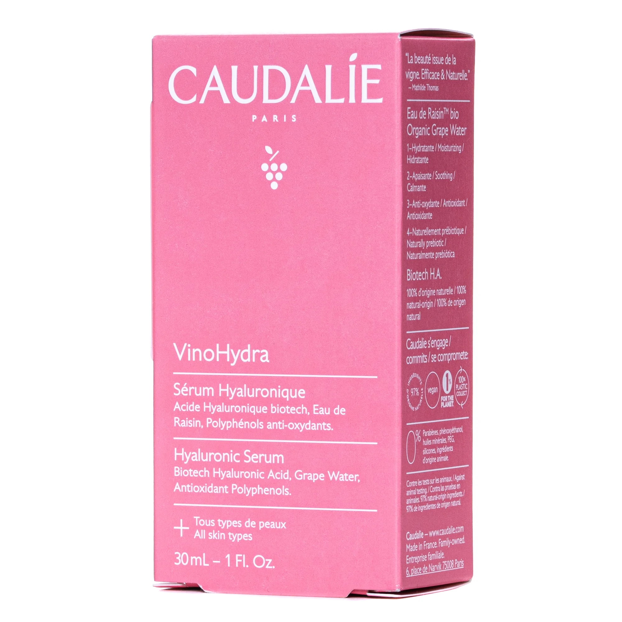 Сироватка Caudalie (Кодалі) гіалуронова Vinohydra, 30 мл