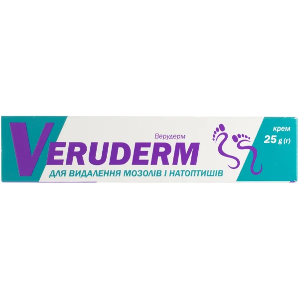 Крем косметический Veruderm(Верудерм) от мозолей и натоптышей, 25 г