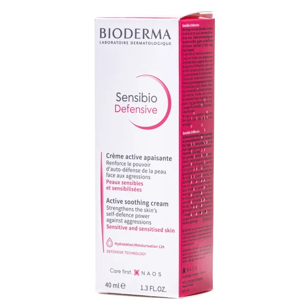 Заспокійливий крем для обличчя Bioderma (Біодерма) Sensibio Defensive rich насичений, 40 мл