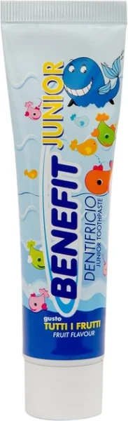Дитяча зубна паста Benefit (Бенефіт) Junior з фруктовим смаком, 50 мл