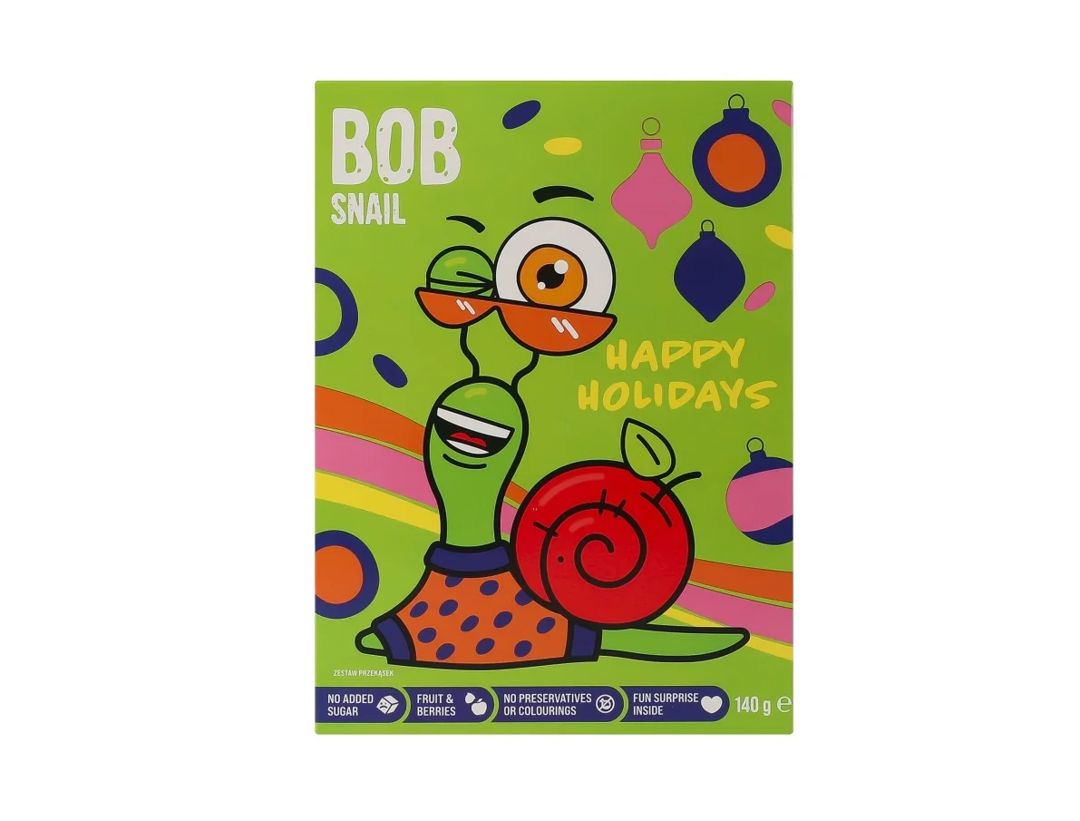 Набір Bob Snail (Равлик Боб) Різдвяний бокс з іграшкою та стікером, 1 шт.
