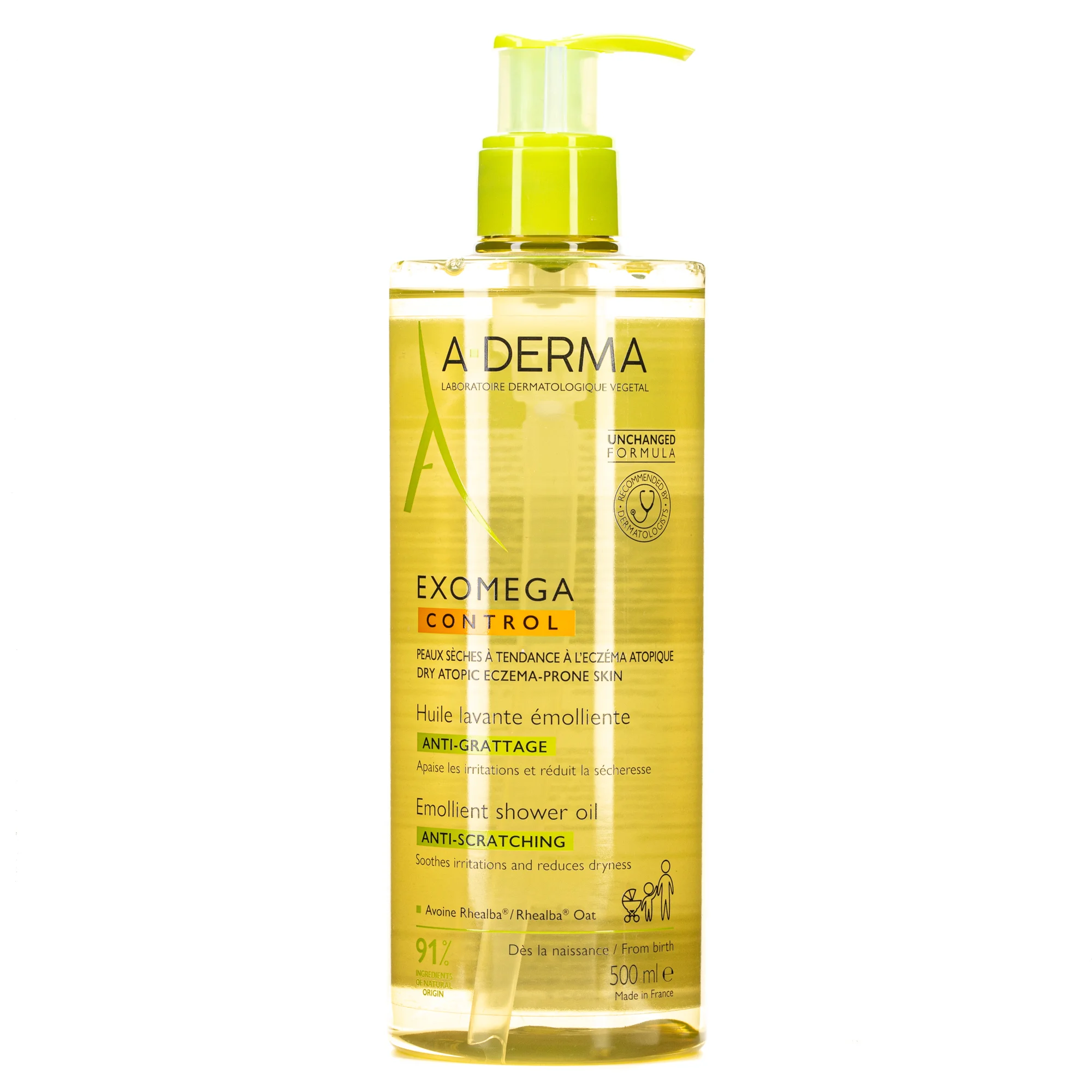 Очищувальна олія для душу A-Derma (А-Дерма) Exomega Control, 200 мл