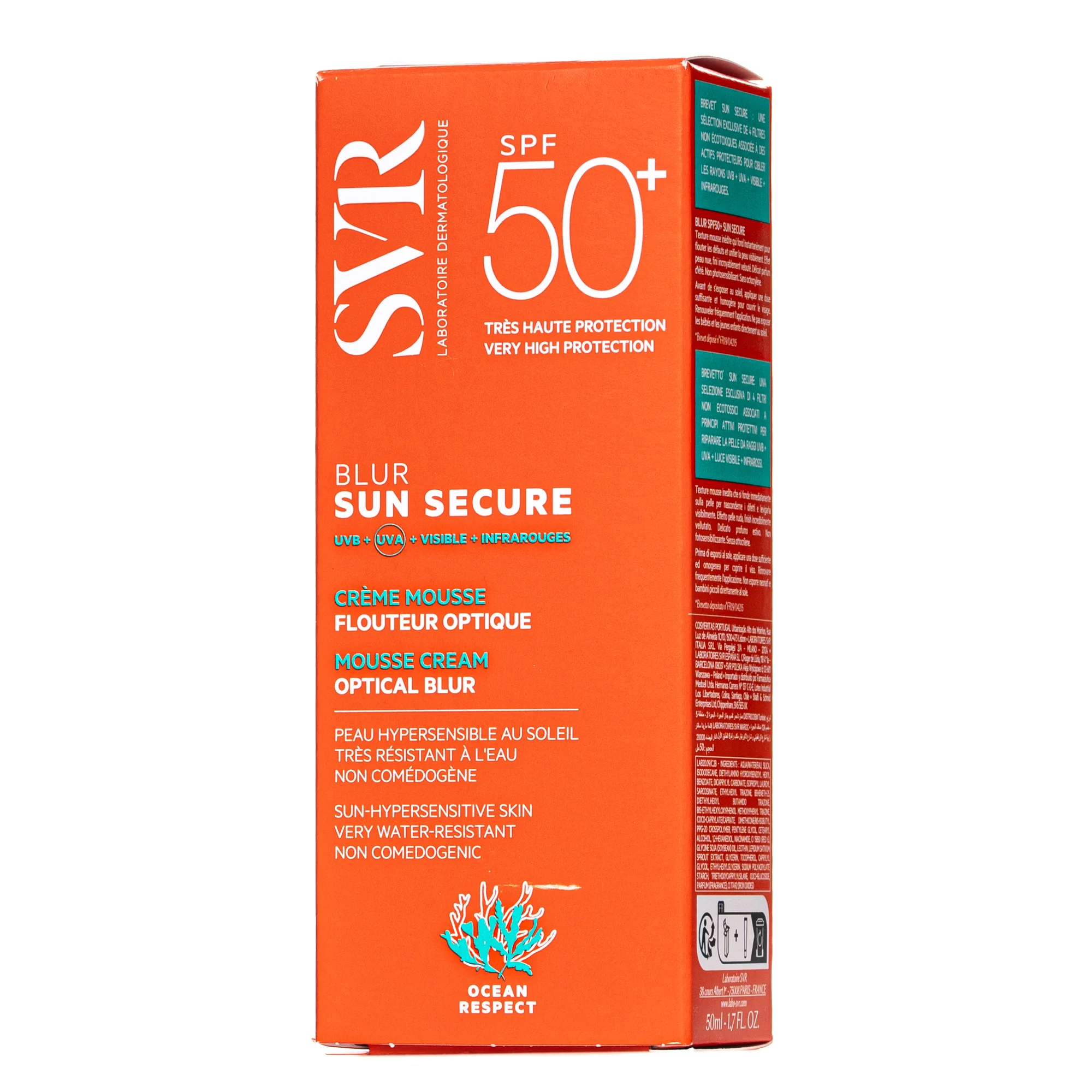 Сонцезахисний крем-мус SVR (СВР) Sun Secure SPF50+, 50 мл