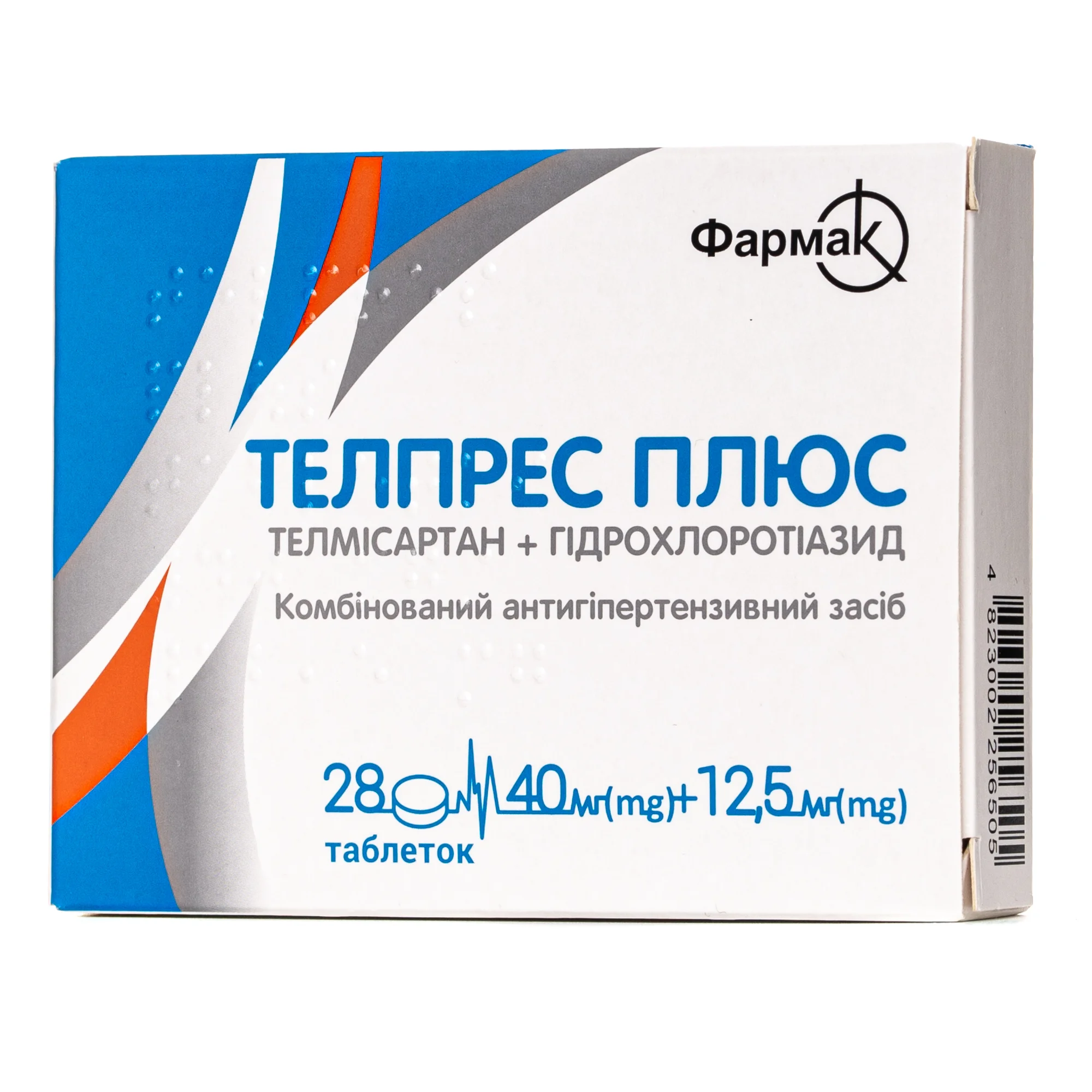 Телпрес Плюс таблетки по 40/12,5 мг, 28 шт.