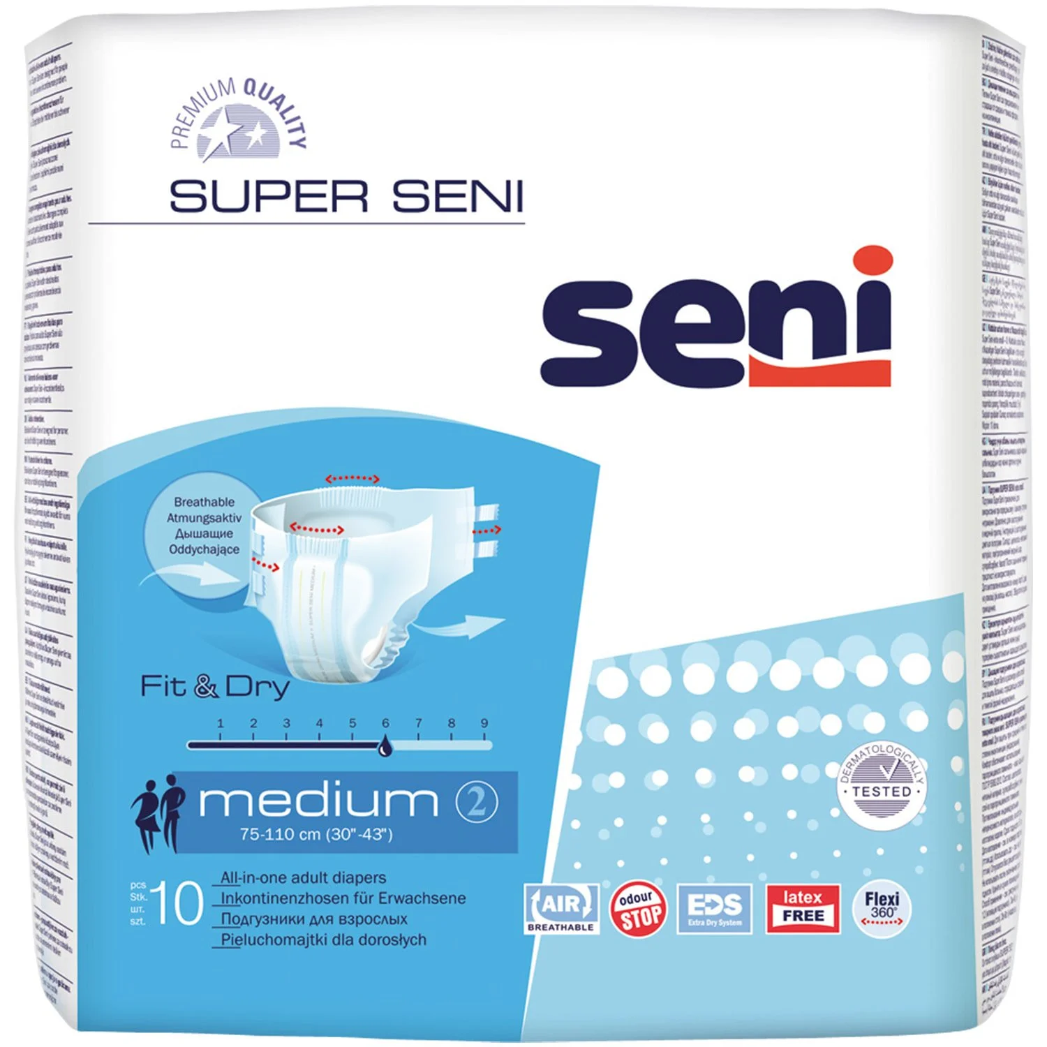 Підгузки для дорослих Seni (Сені) Super Medium, 10 шт.