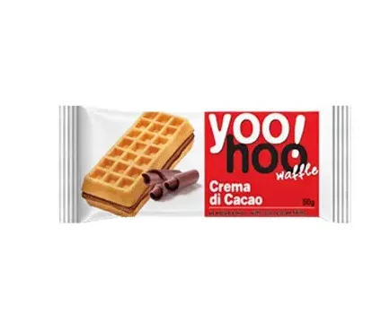 Бельгійські вафлі Юху (Yoo! Hoo) з начинкою какао, 50 г