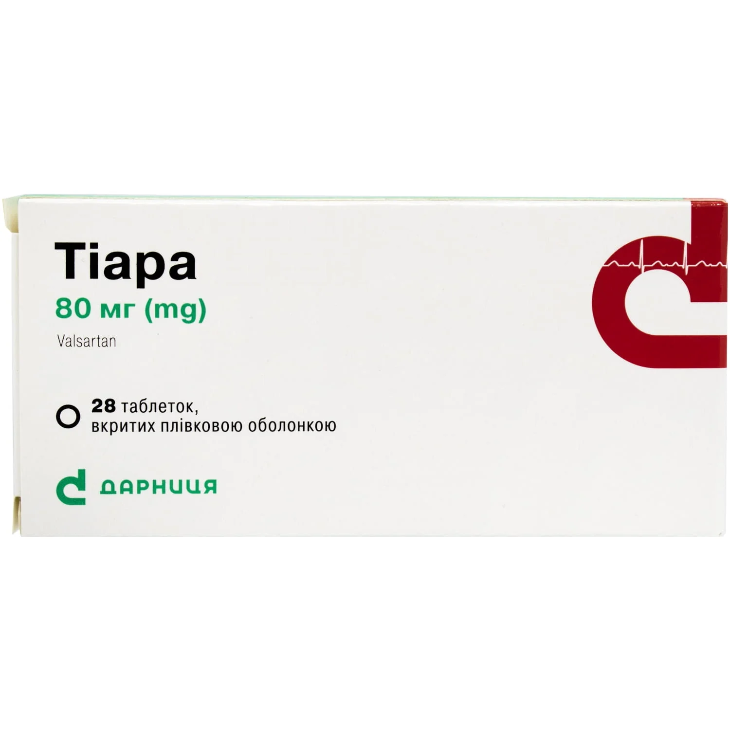 Тіара таблетки по 80 мг, 28 шт.