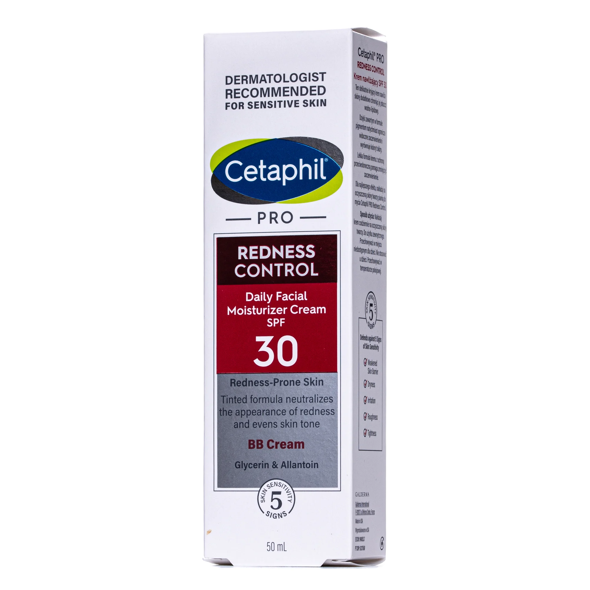 Крем Cetaphil (Цетафіл) Pro Redness Control денний тонуючий зволожуючий для чутливої шкіри обличчя SPF30, 50 мл
