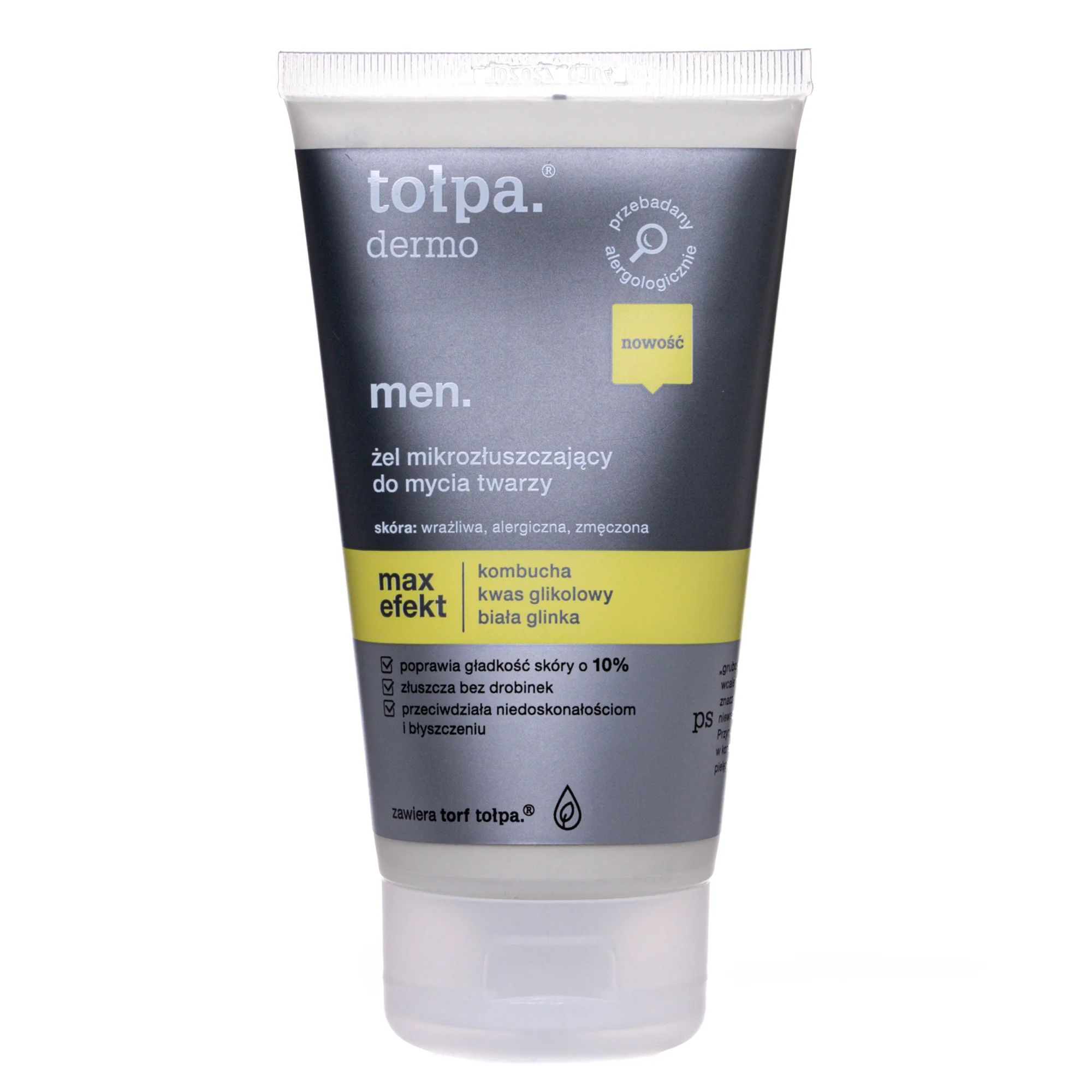 Гель для вмивання Tolpa (Толпа) Dermo Men Max Effect з гліколевою кислотою, 150 мл