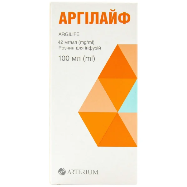 Аргилайф раствор для инфузий 42 мг/мл, 100 мл