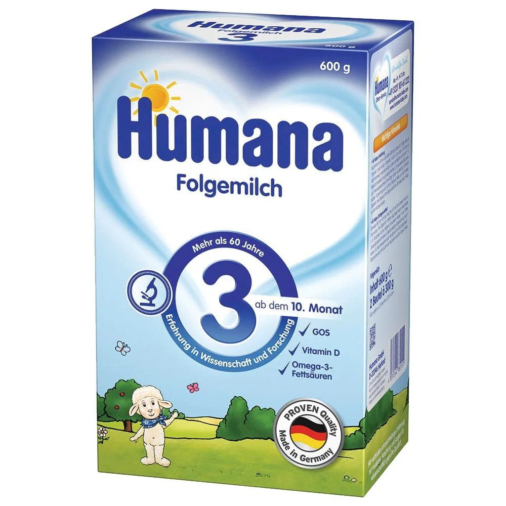 Суха молочна суміш Хумана (Humana) 3 з пребіотиком, 600 г