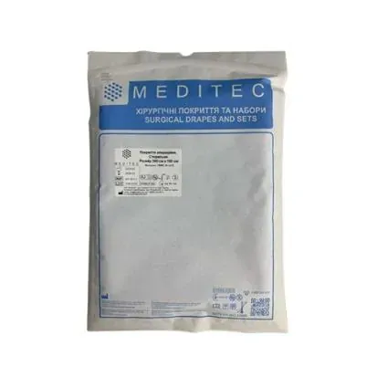 Покриття операційне стерильне Meditec 260 х 160 см спанфлекс 52г/м*2, 1 шт.
