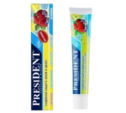 Зубна паста дитяча Президент Кідс з полуницею 3-6 років 50мл