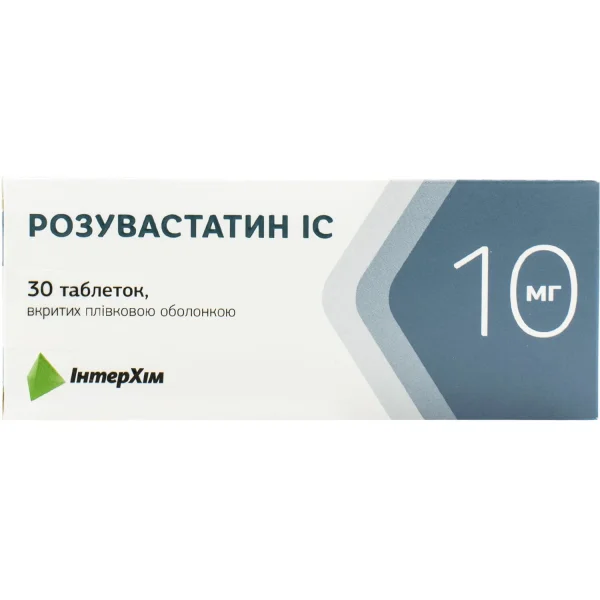 Розувастатин-ІС таблетки по 10 мг, 30 шт.