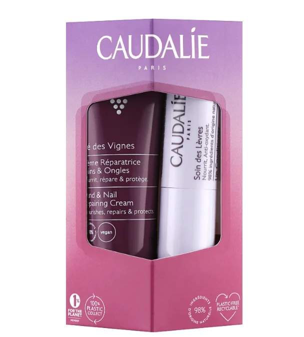 Набір Caudalie (Кодалі) LipHand Duo (Кондіціонер для губ 4,5 г + Крем для рук та нігтів, 30 мл)