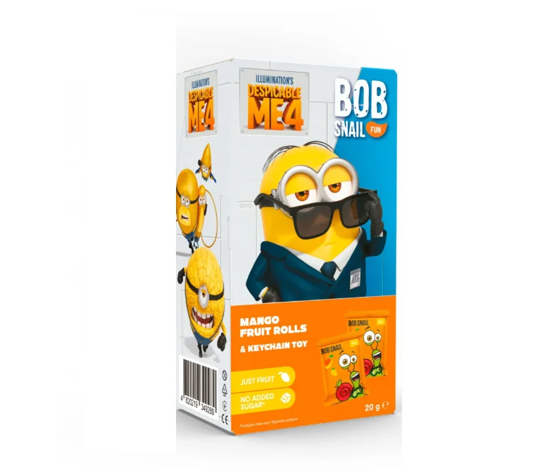 Набір Bob Snail (Равлик Боб) Fun фруктова цукерка Манго, 20 г