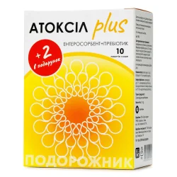 Атоксіл Плюс зі смаком полуниці в саше по 2 г, 10 шт. + 2 шт. в подарунок