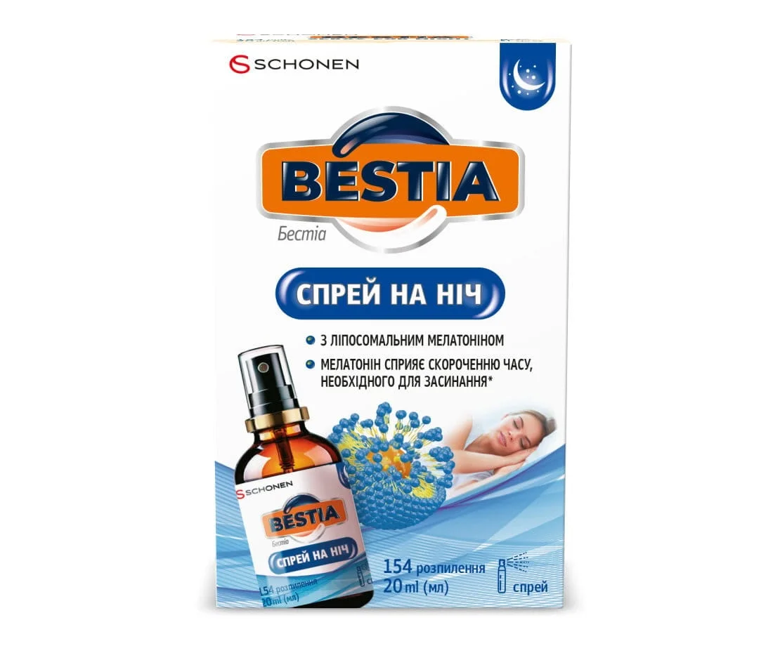 Бестіа спрей на ніч оральний, 20 мл