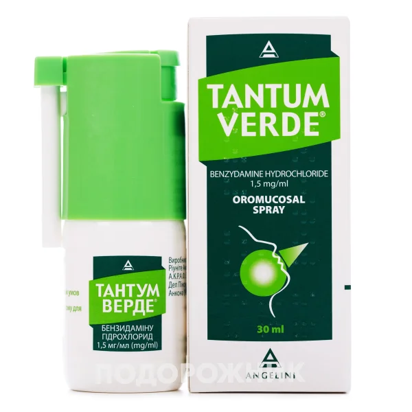 Тантум Верде Спрей Для Горла По 1,5 Мг/Мл, 30 Мл: Инструкция, Цена.