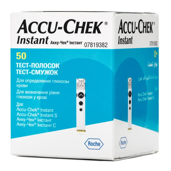 Тест-смужки Акку-Чек (Accu-Chek) Інстант, 50 шт.