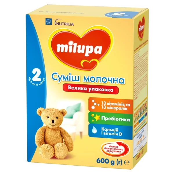 Сухая молочная смесь Милупа (Milupa) №2, 600 г
