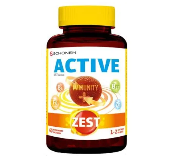 Zest (Зест) Актив пастилки жувальні, 60 шт.