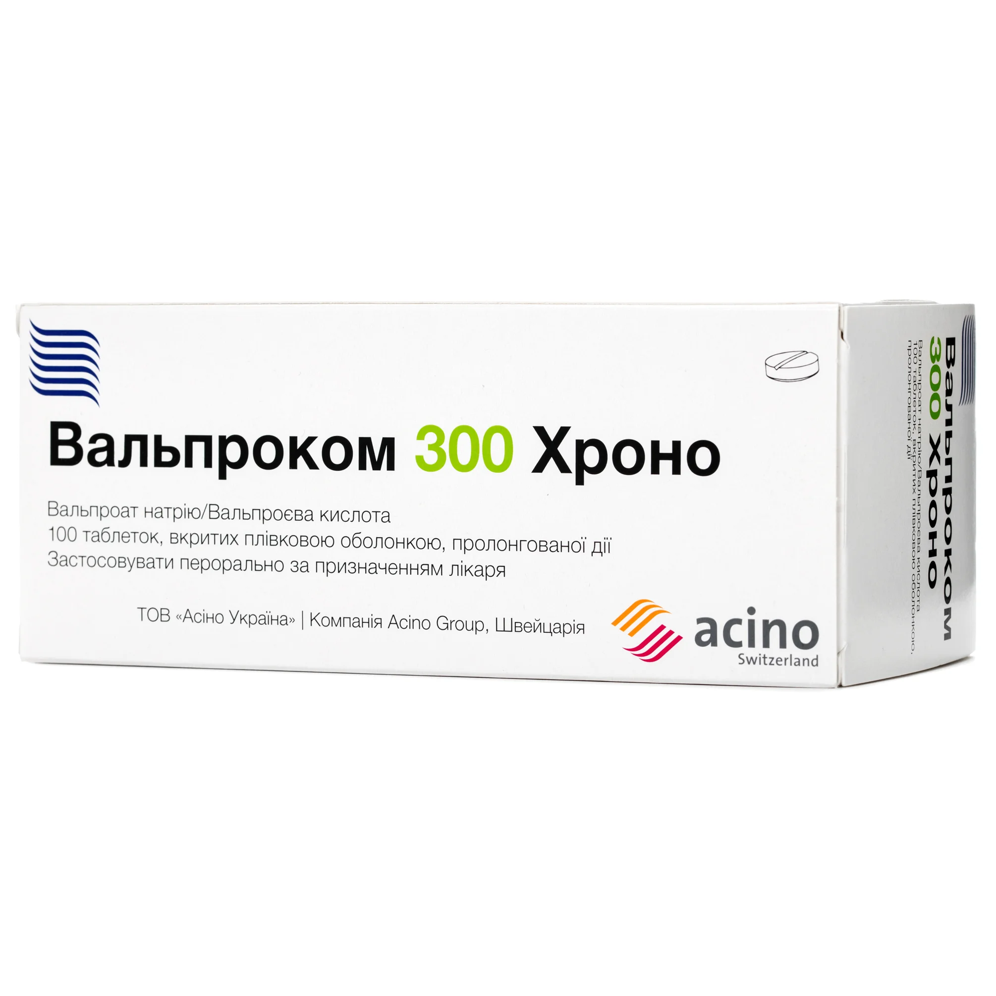 Вальпроком 300 Хроно таблетки, 100 шт.