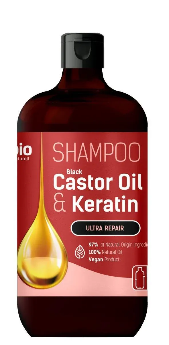 Шампунь Bio Naturell (Біо Натурель) Castor Oil & Keratin, 946 мл