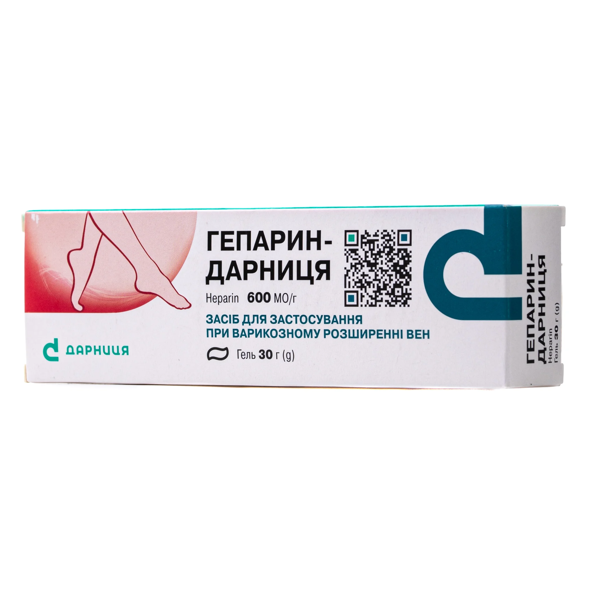 Гепарин-Дарниця гель по 600 МО/г, 30 г