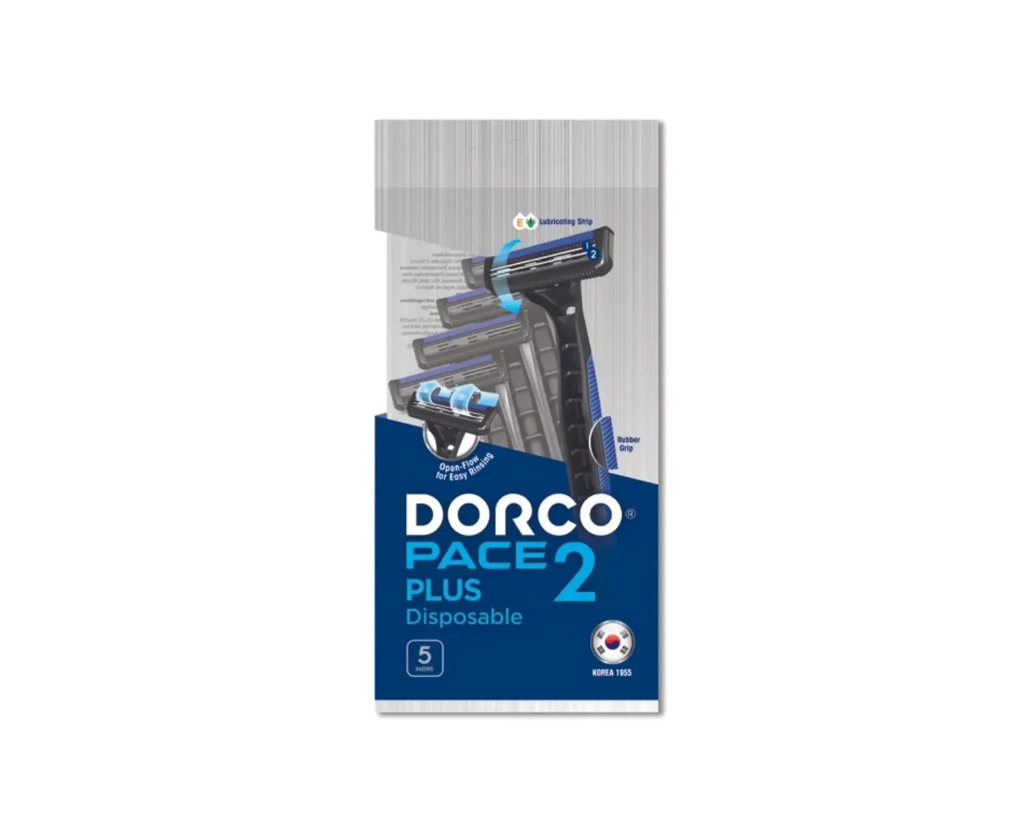Станок одноразовий Dorco (Дорко) Pace для чоловіків 2 леза, 5 шт.