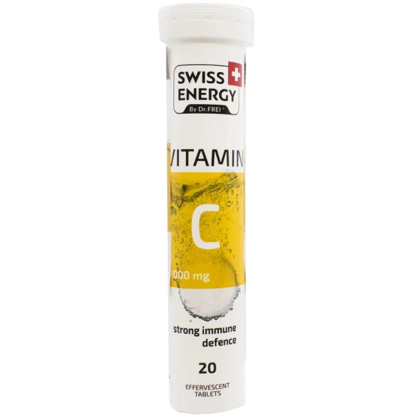 Витамины шипучие Swiss Energy (Свисс Энерджи) Витамин С 1000 мг, 20 шт.