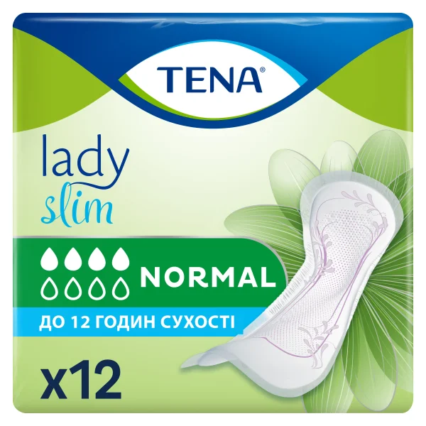 Прокладки урологічні Тена Леді Слім Нормал (TENA Lady Slim Normal), 12 шт.
