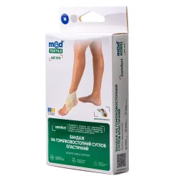Бандаж на голеностопный сустав эластичный Медтекстиль (Medtextile) 7011, размер М, 1 шт.