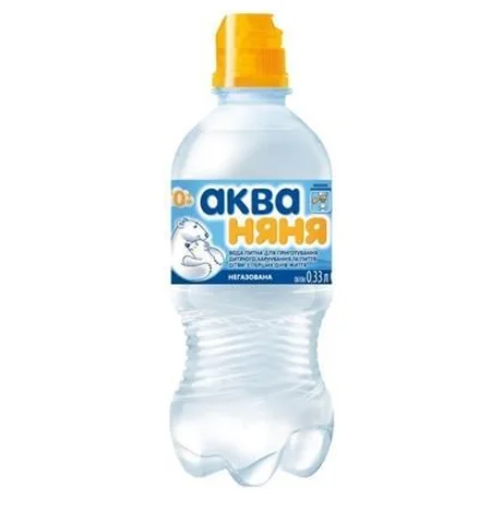 Вода питна негазована Аква-няня спорт, 0,33 л